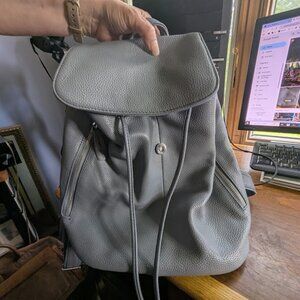 Grey Backpack Purse